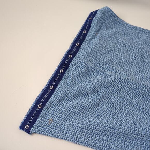 Ivivva Lululemon Infinity Sweater Neck Scarf Snap Blue Wrap Herringbone Girls OS - Picture 5 of 7